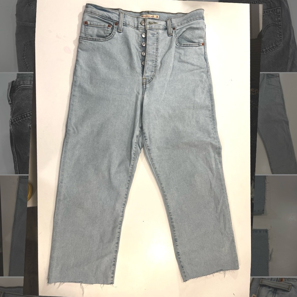 Levi's Women's Ribcage Straight Ankle Jeans - Picture 2 of 9